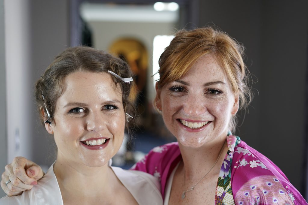 Bride and Bridesmaid